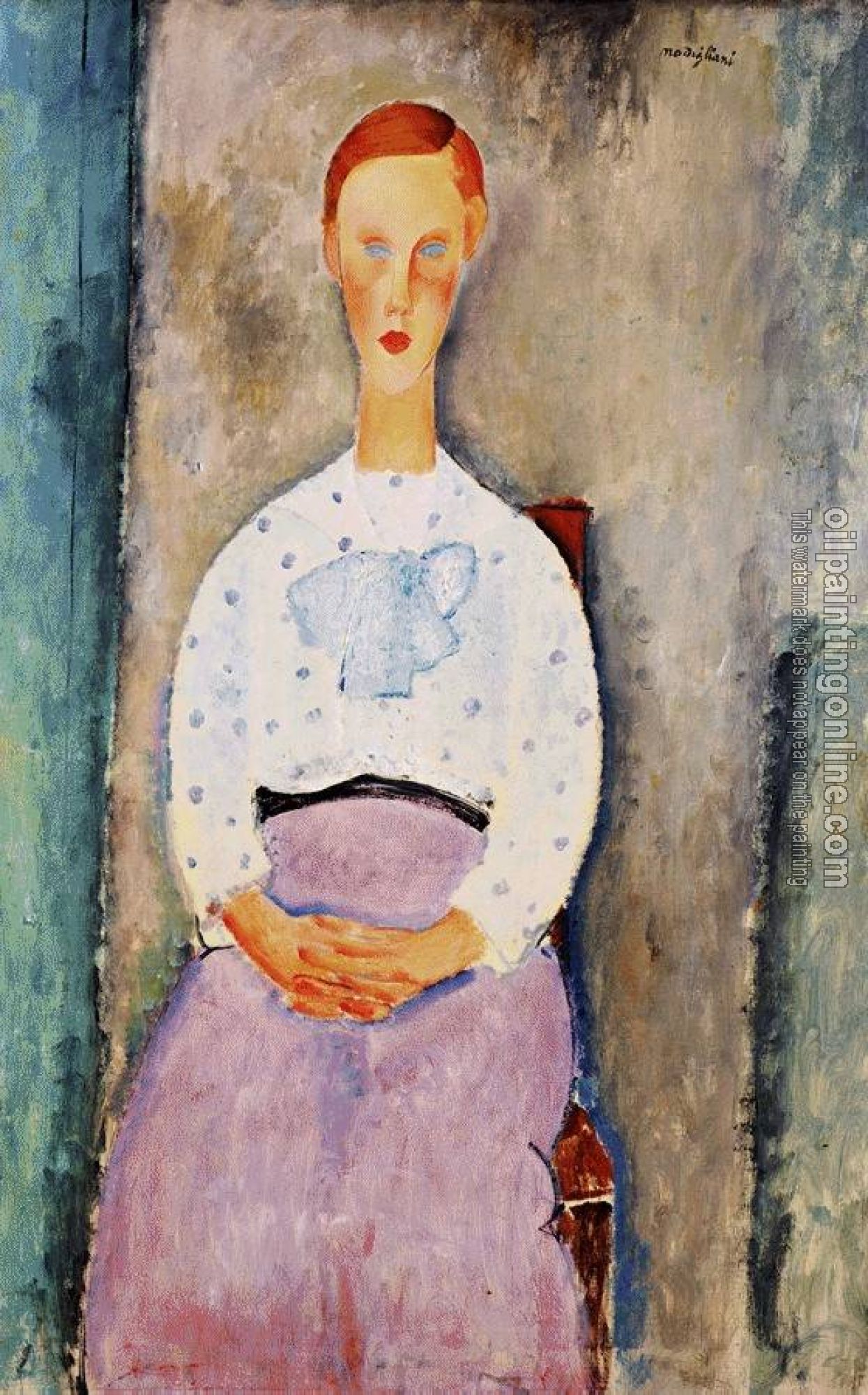 Modigliani, Amedeo - Girl with Polka-Dot Blouse